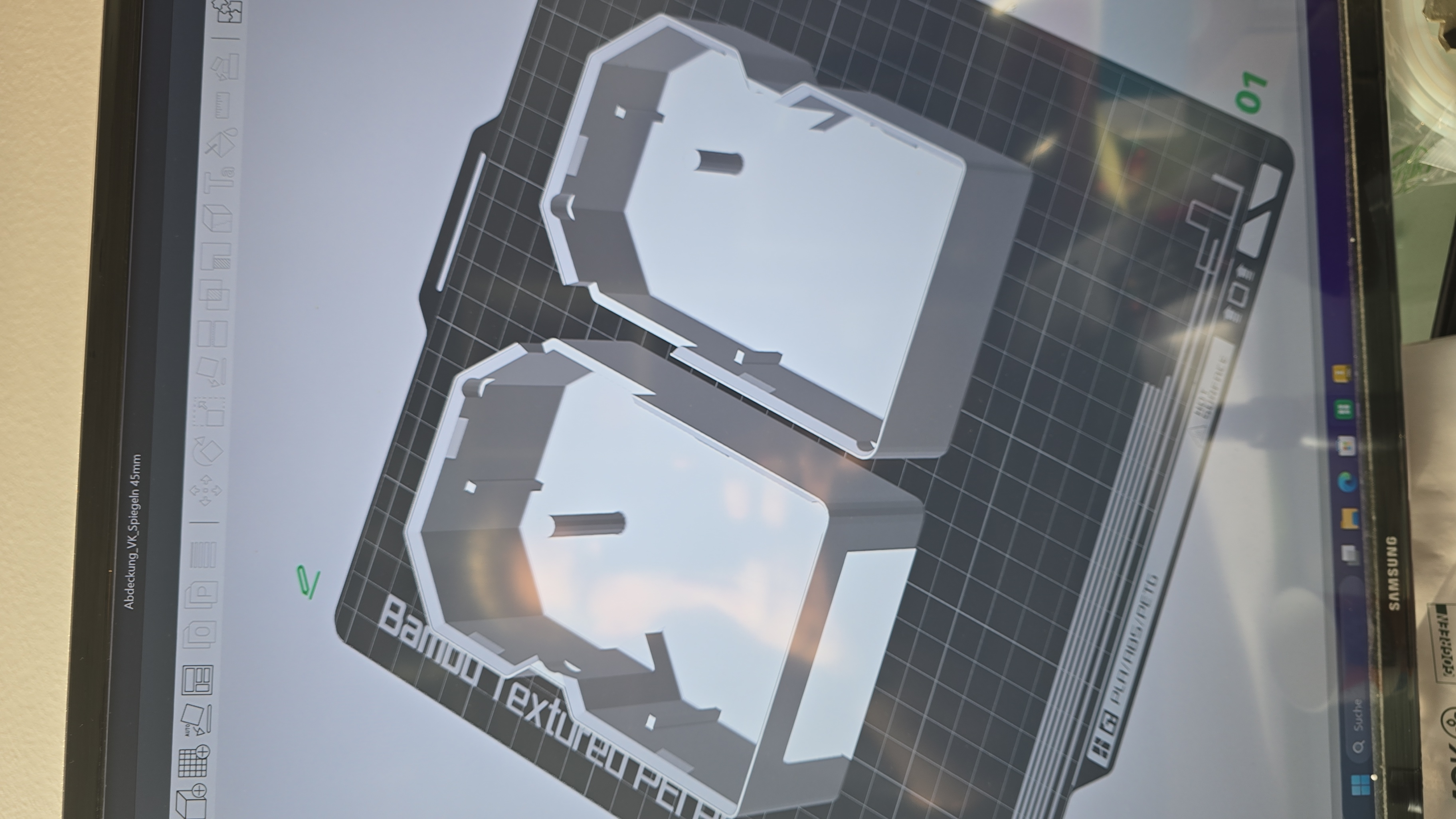 CAD-Modell, gespiegelt für beide Seiten